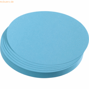 Franken Moderations-Karte Kreis 95mm hellblau 500 Stück