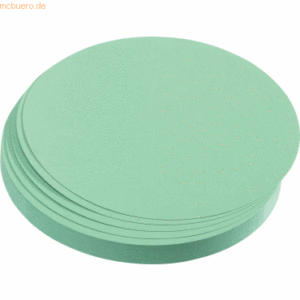 Franken Moderations-Karte Kreis 95mm hellgrün 500 Stück