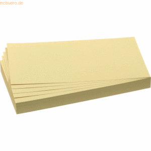 Franken Moderations-Karte Rechteck 205mmx95mm Gelb 500 Stück