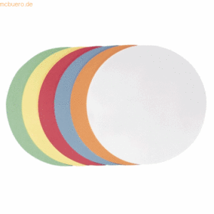 Franken Moderations-Karte Kreis 14cm Gelb 500 Stück
