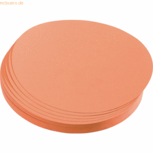 Franken Moderations-Karte Kreis 14cm Orange 500 Stück