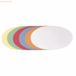 Franken Moderations-Karte Oval 11x19cm sortiert 250 Stück