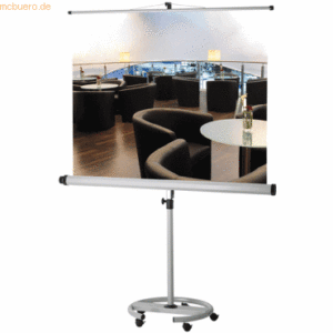 Franken Stativ-Leinwand Pro Mobil 150x150cm Bildformat 1:1 manuell