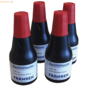 Franken Nachfülltusche für Tafelschreiber und JumboMarker VE=4x 25ml r