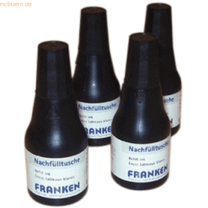 Franken Nachfülltusche für Tafelschreiber und JumboMarker VE=4x 25ml s