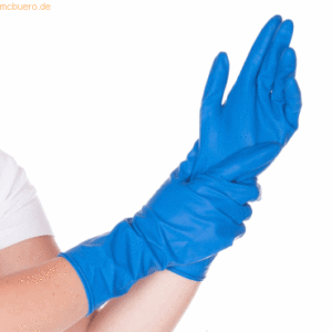 10 x HygoStar Latex-Handschuh High Risk puderfrei XL 28cm dunkelblau V