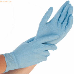 10 x HygoStar Nitril-Handschuh Control gepudert XL 24cm blau VE=100 St