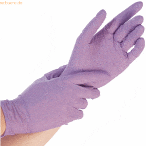 10 x HygoStar Nitril-Handschuh Safe Light puderfrei XL 24cm lila VE=10