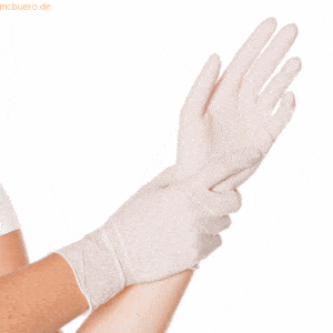 10 x Hygonorm Nitril-Handschuh Allfood Safe puderfrei L 24cm weiß VE=2
