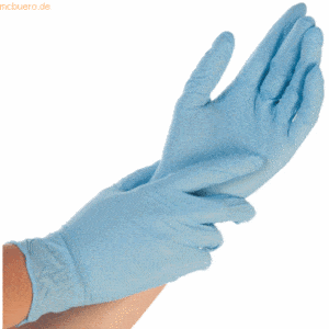 10 x Hygonorm Nitril-Handschuh Allfood Safe puderfrei S 24cm blau VE=2
