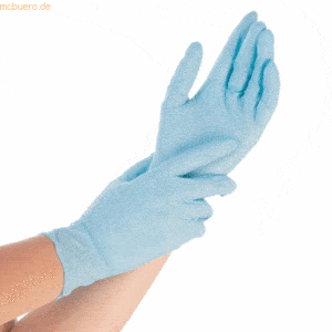 10 x Hygonorm Nitril-Handschuh Safe Fit puderfrei S 24cm blau VE=100 S