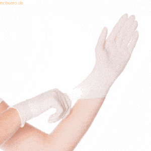 10 x Hygonorm Latex-Handschuh Skin Light gepudert XL 24cm weiß VE=100