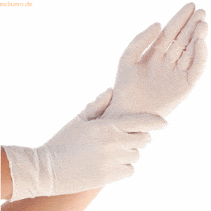 10 x HygoStar Nitril-Handschuh Safe Premium puderfrei XL 24cm weiß VE=