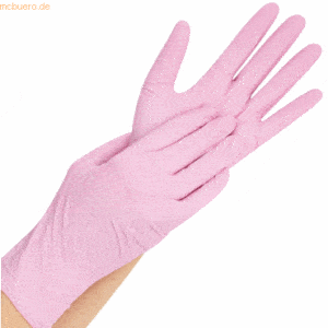 10 x HygoStar Nitril-Handschuh Safe Light puderfrei L 24cm pink VE=100