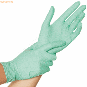 10 x HygoStar Nitril-Handschuh Safe Light puderfrei L 24cm grün VE=100