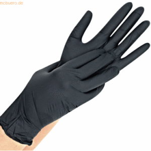 HygoStar Nitril-Handschuh Safe Light puderfrei L 24cm schwarz VE=100 S