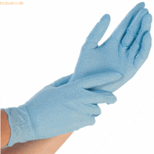 10 x HygoStar Nitril-Handschuh Safe Light puderfrei XXL 24cm blau VE=9