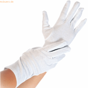 25 x HygoStar Baumwoll-Handschuh Blanc L 25cm weiß VE=12 Paar
