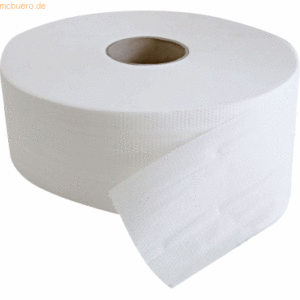 HygoStar Toilettenpapier Großrolle Zellstoff 2-lagig 25x9