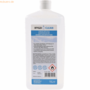 10 x HygoClean Schnell-Desinfektion alkoholisch 1l