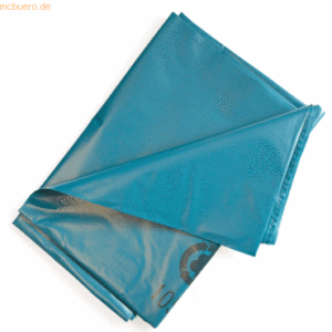 5 x Hygostar LDPE-Abfallsack 240l 60my gelegt VE=10 Stück blau