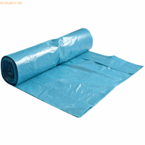6 x Hygostar LDPE-Abfallsack 70l 45my Rolle VE=25 Stück blau