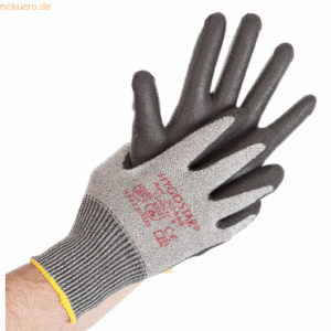 10 x HygoStar Schnittschutz-Handschuh Cut Safe XXL/11 grau-schwarz VE=
