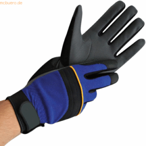 12 x HygoStar Nylon-Elastan-Handschuh Mechanic XL/10 blau-schwarz VE=6