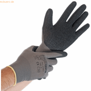 10 x HygoStar Nylon-Feinstrick-Handschuh Skill L/9 grau VE=12 Paar