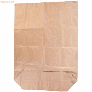 25 x NatureStar Kreuzbodensack 120l Papier braun