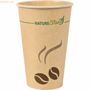 20 x NatureStar Kaffeebecher 'Mocca' Kraftpapier 0