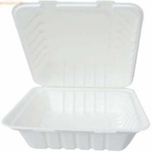 4 x NatureStar Einweg-Lunchbox ohne Unterteilung 23x23cm VE=50 Stück w