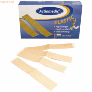 2 x Franz Mensch Pflasterstrips Elastic 20x120mm hautfarben VE=100 Stü