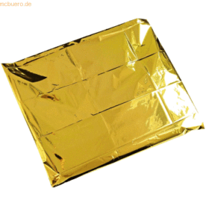 200 x Franz Mensch Rettungsdecke für Erwachsene 210x160cm gold-silber