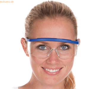 10 x Hygostar Allzweckschutzbrille verstellbar blau