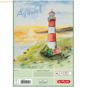 3 x Herlitz Aquarellblock A4 VE=20 Blatt