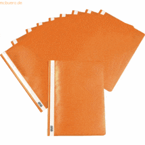 10 x Herlitz Schnellhefter A4 PP orange