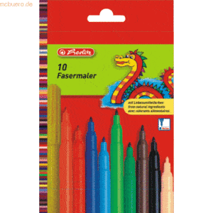 8 x Herlitz Fasermaler VE=10 Stück