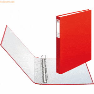 Herlitz Ringbuch A4 PP 4 Ringe rot