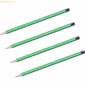 10 x Herlitz Bleistift Scolair H VE=4 Stück