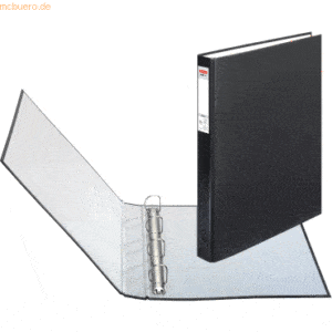 Herlitz Ringbuch A4 PP 4 Ringe schwarz