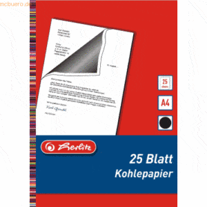 Herlitz Kohlepapier A4 VE=25 Blatt
