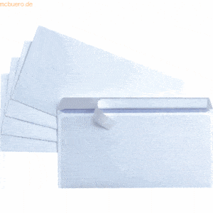 20 x Herlitz Briefumschläge DINlang haftklebend weiß VE=25 Stück
