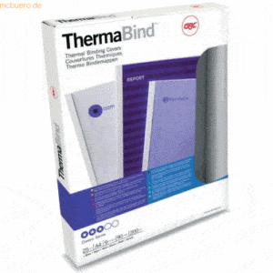 GBC Thermobindemappe Standard A4 3mm VE=25 Stück weiß