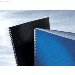 GBC Deckblatt Opaque A4 PVC glänzend VE=100 Stück schwarz