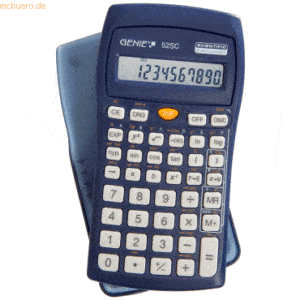 Genie Taschenrechner 52 SC 136 Funktionen blau