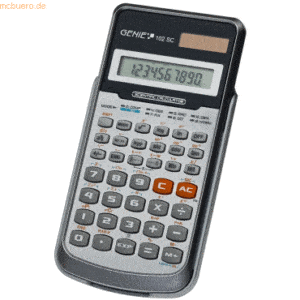 Genie Taschenrechner 102SC Dual-Power grau