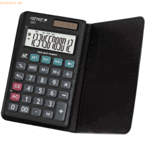 Genie Taschenrechner 332T mit TAX schwarz