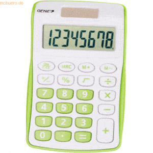 Genie Taschenrechner120G grün 8-stellig