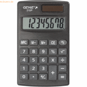 Genie Taschenrechner 215 P 8-stellig schwarz
